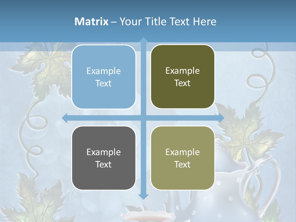 Ramka Herbata Papeteria PowerPoint Template