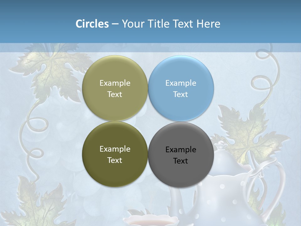 Ramka Herbata Papeteria PowerPoint Template