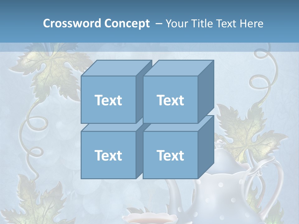 Ramka Herbata Papeteria PowerPoint Template