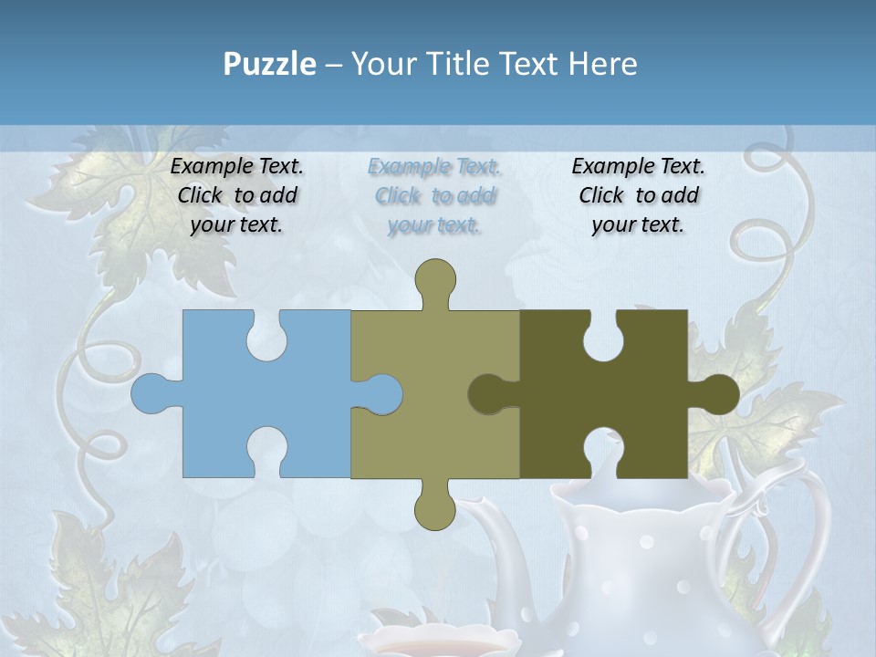 Ramka Herbata Papeteria PowerPoint Template