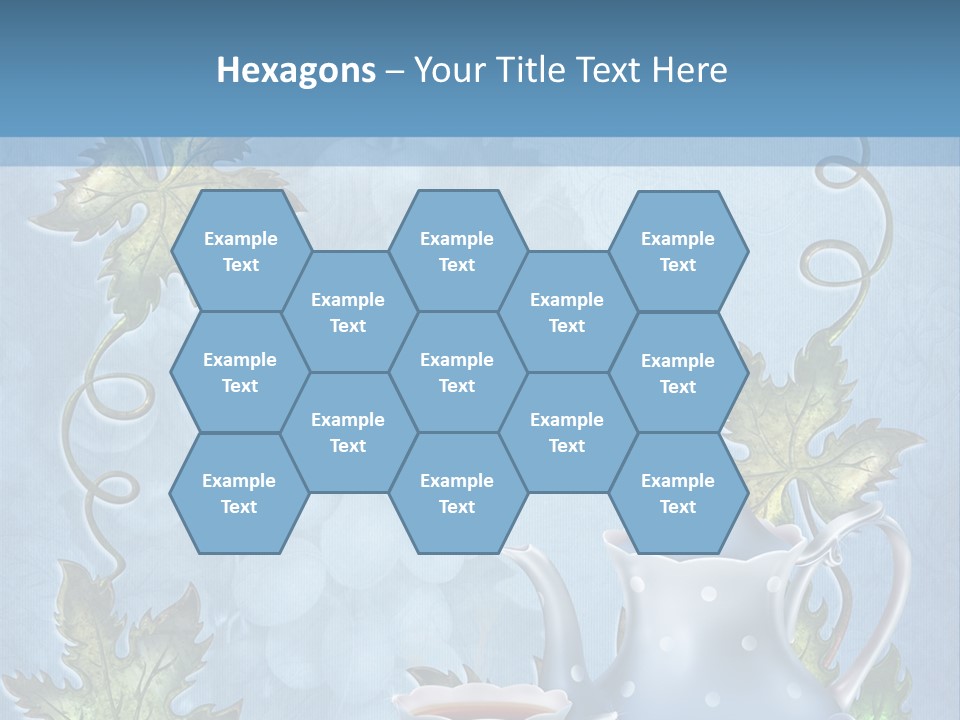 Ramka Herbata Papeteria PowerPoint Template