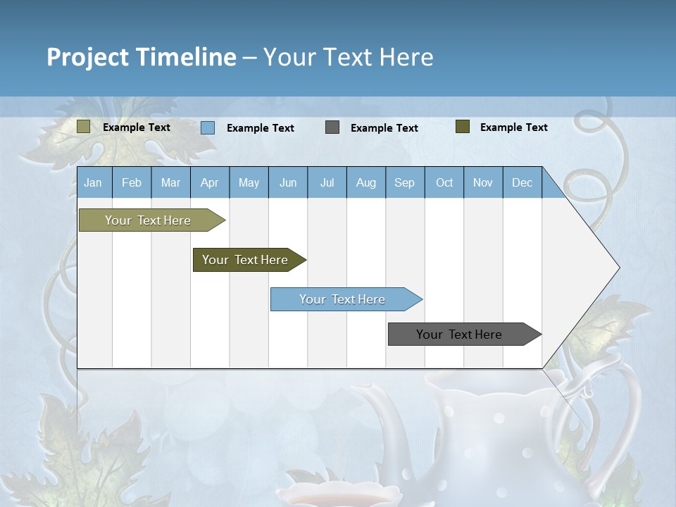 Ramka Herbata Papeteria PowerPoint Template