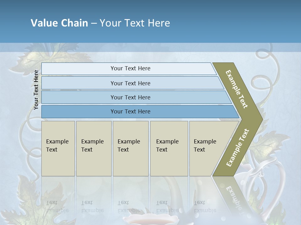 Ramka Herbata Papeteria PowerPoint Template