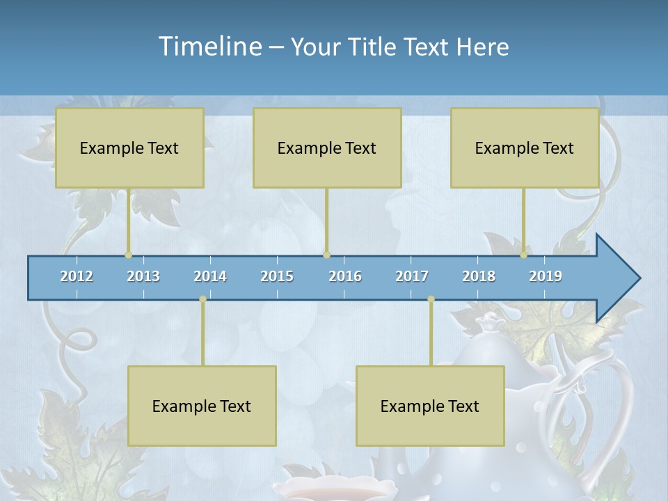 Ramka Herbata Papeteria PowerPoint Template