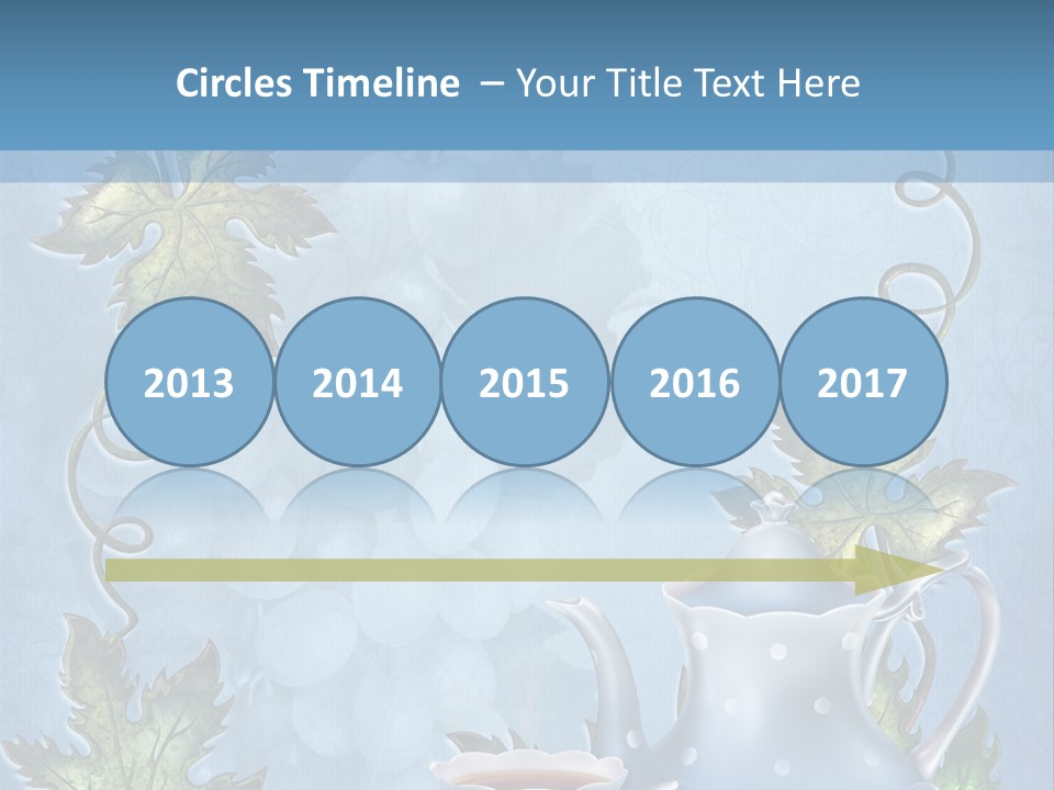 Ramka Herbata Papeteria PowerPoint Template