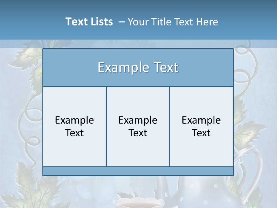 Ramka Herbata Papeteria PowerPoint Template