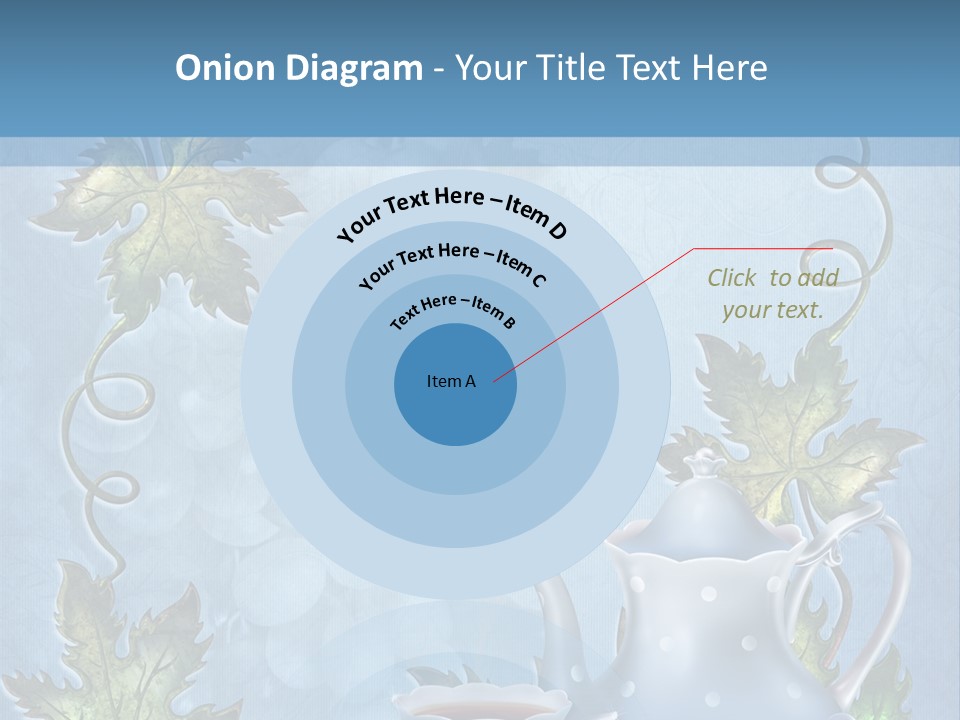 Ramka Herbata Papeteria PowerPoint Template