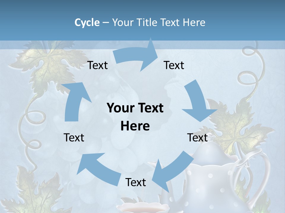 Ramka Herbata Papeteria PowerPoint Template