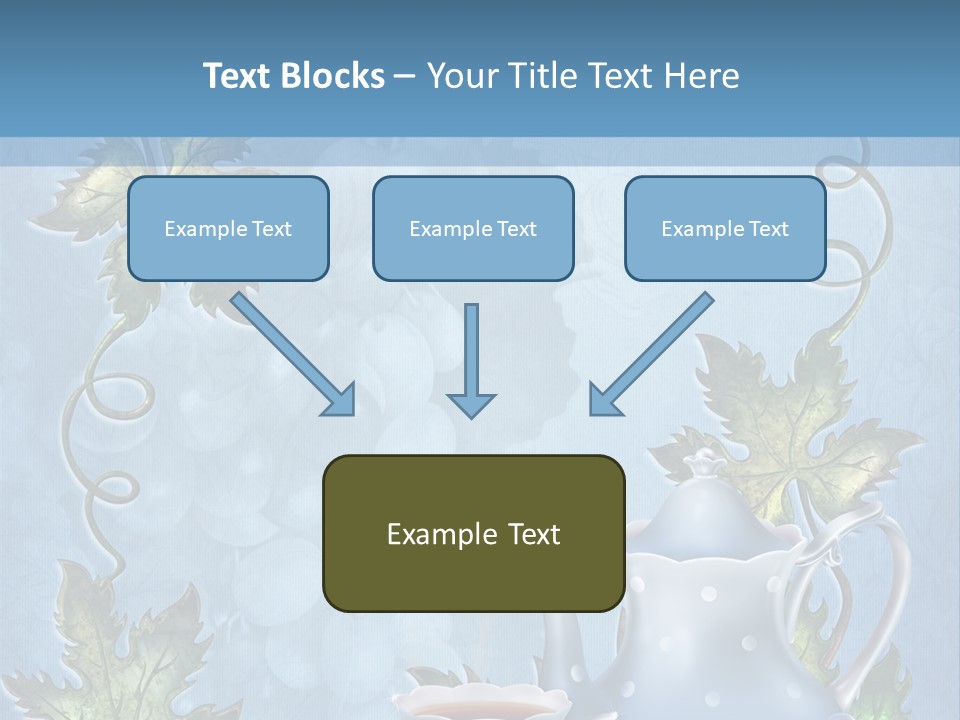 Ramka Herbata Papeteria PowerPoint Template