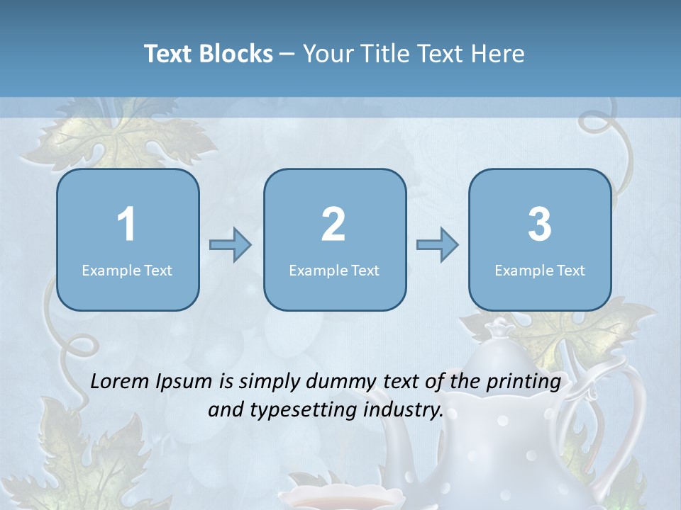 Ramka Herbata Papeteria PowerPoint Template