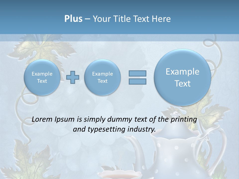 Ramka Herbata Papeteria PowerPoint Template