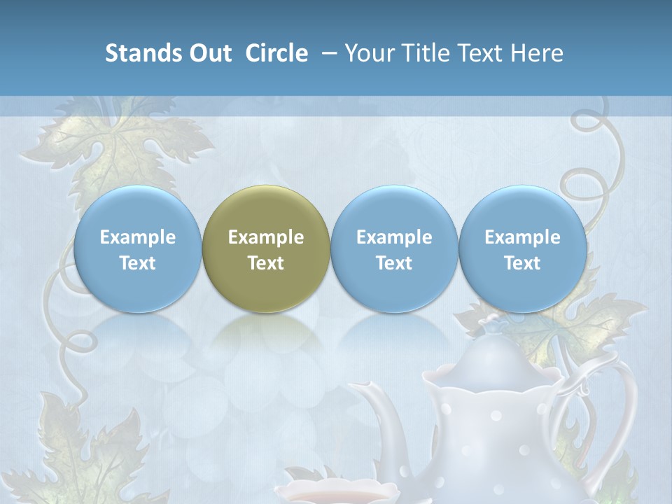 Ramka Herbata Papeteria PowerPoint Template