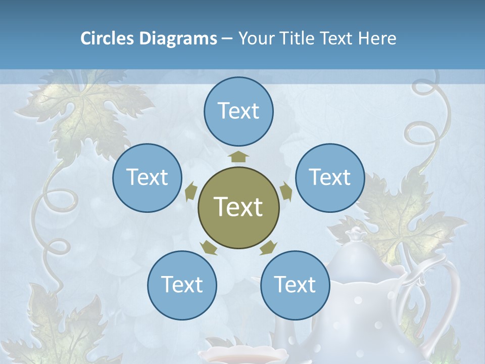 Ramka Herbata Papeteria PowerPoint Template