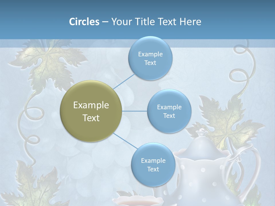 Ramka Herbata Papeteria PowerPoint Template
