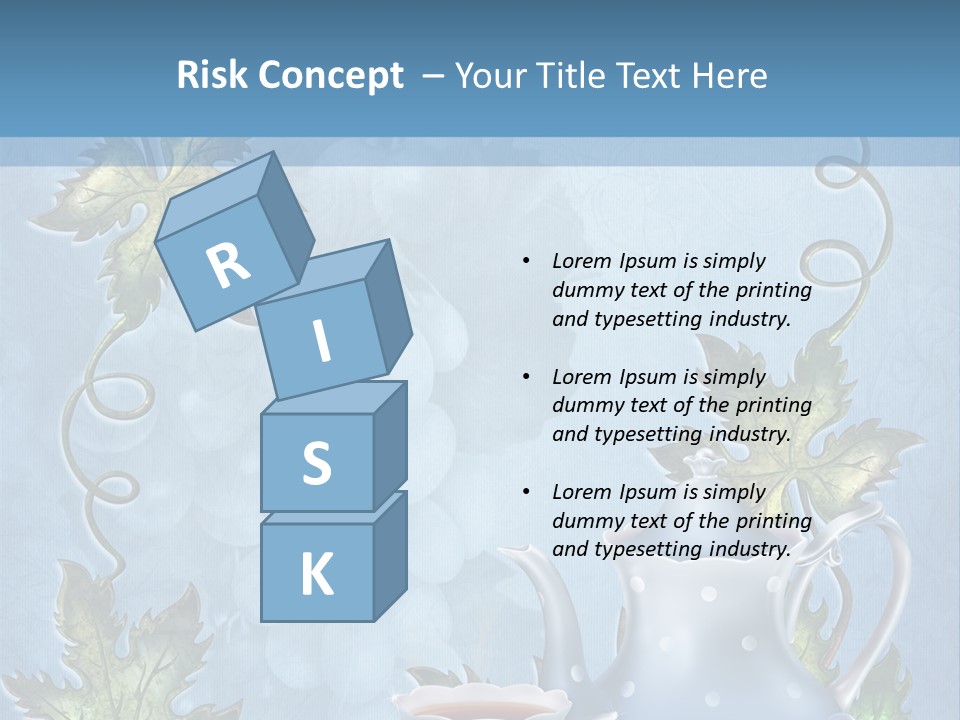 Ramka Herbata Papeteria PowerPoint Template