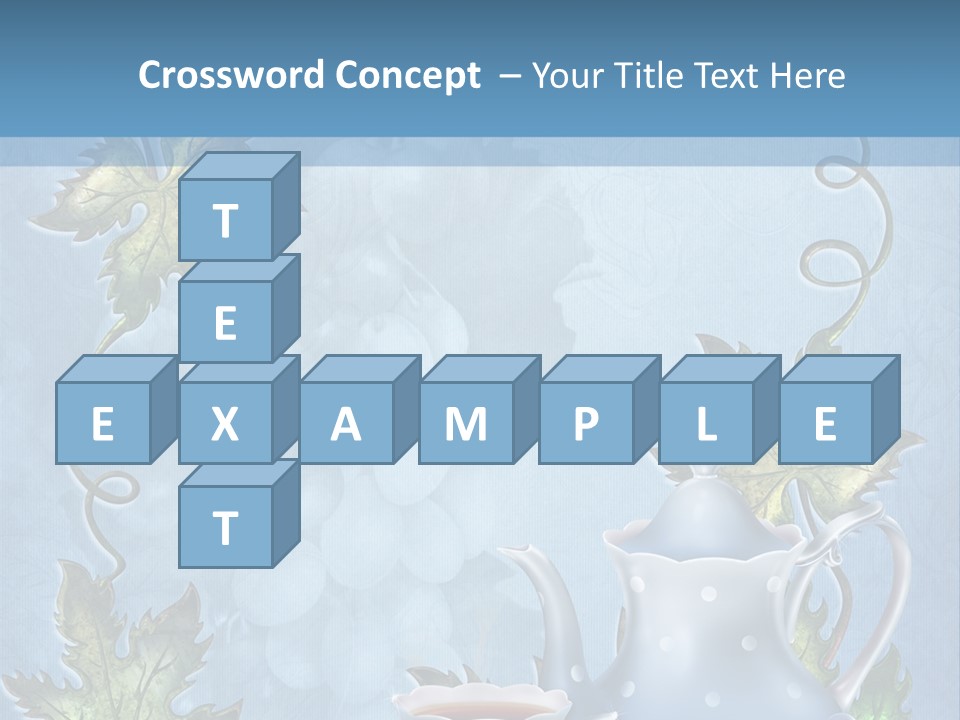 Ramka Herbata Papeteria PowerPoint Template