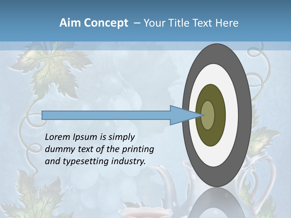 Ramka Herbata Papeteria PowerPoint Template