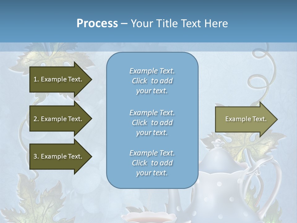 Ramka Herbata Papeteria PowerPoint Template