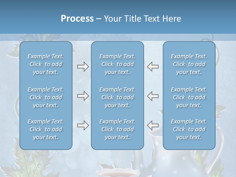 Ramka Herbata Papeteria PowerPoint Template