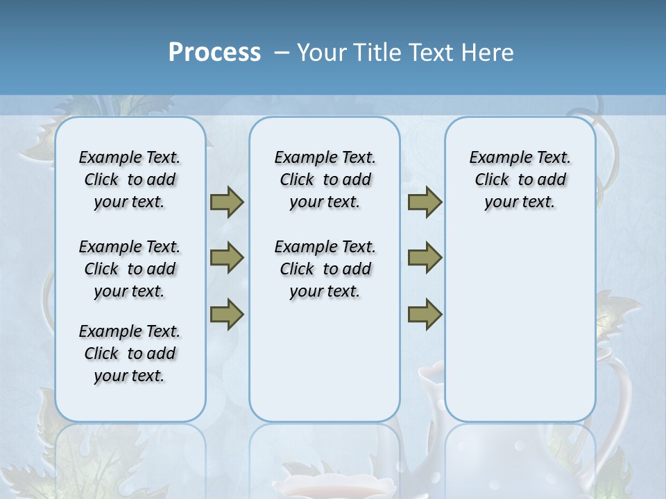Ramka Herbata Papeteria PowerPoint Template