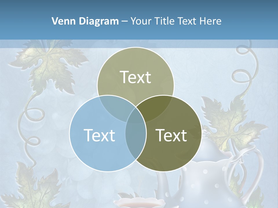 Ramka Herbata Papeteria PowerPoint Template