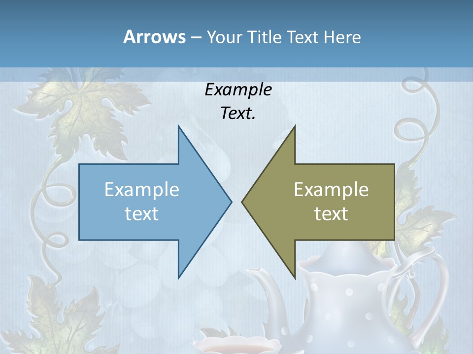 Ramka Herbata Papeteria PowerPoint Template