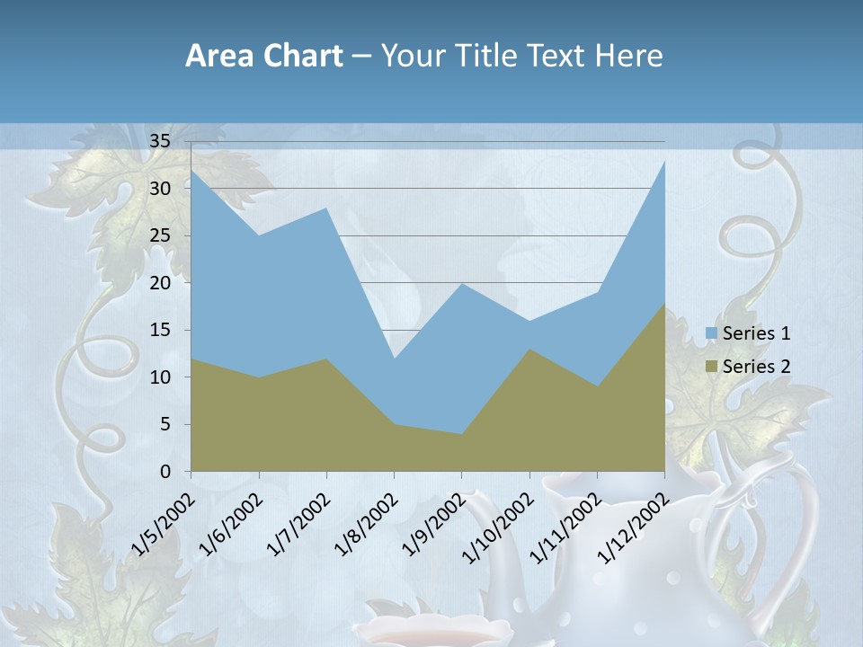 Ramka Herbata Papeteria PowerPoint Template