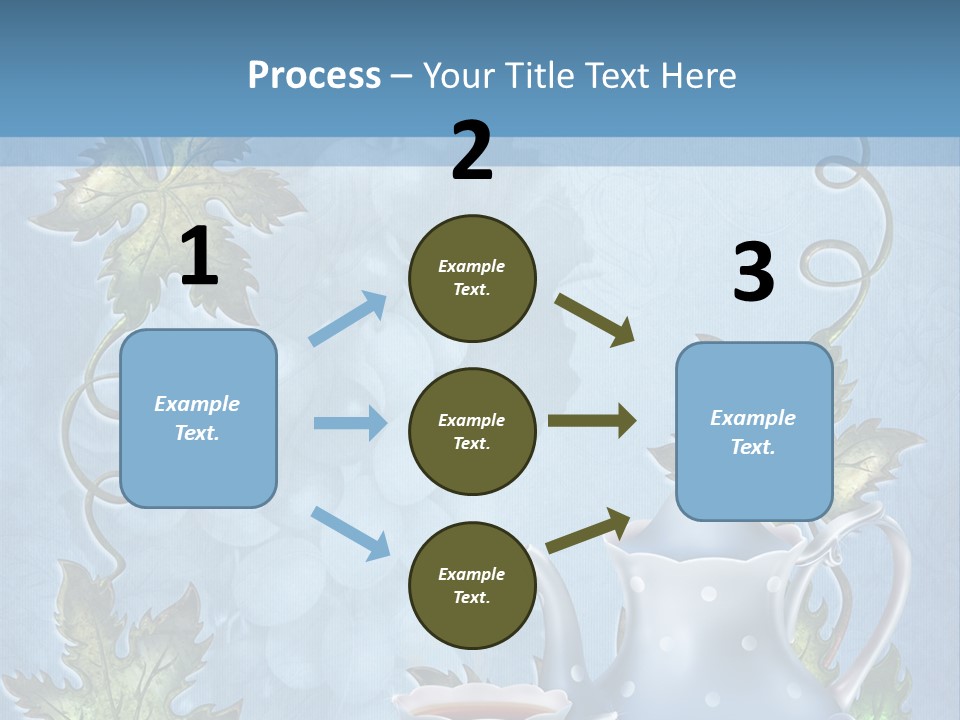 Ramka Herbata Papeteria PowerPoint Template
