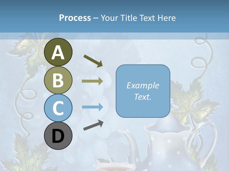 Ramka Herbata Papeteria PowerPoint Template