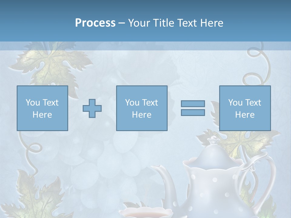 Ramka Herbata Papeteria PowerPoint Template