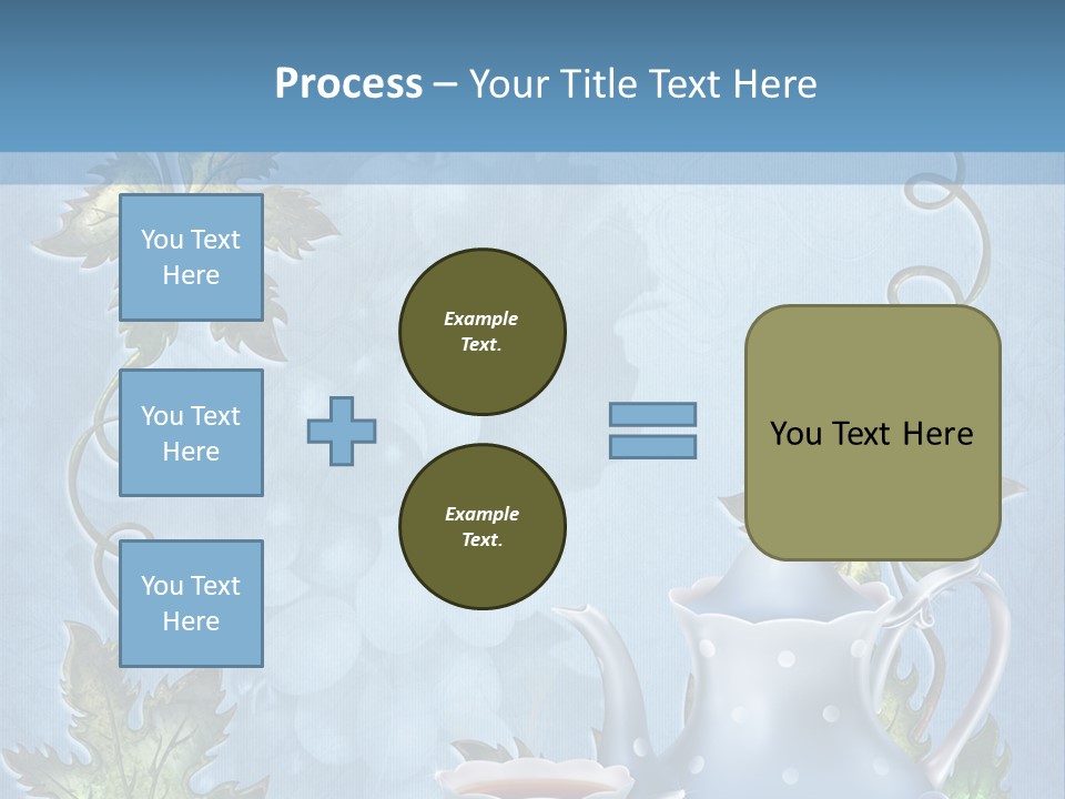 Ramka Herbata Papeteria PowerPoint Template