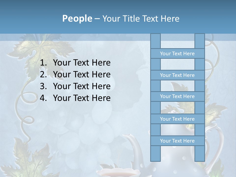Ramka Herbata Papeteria PowerPoint Template