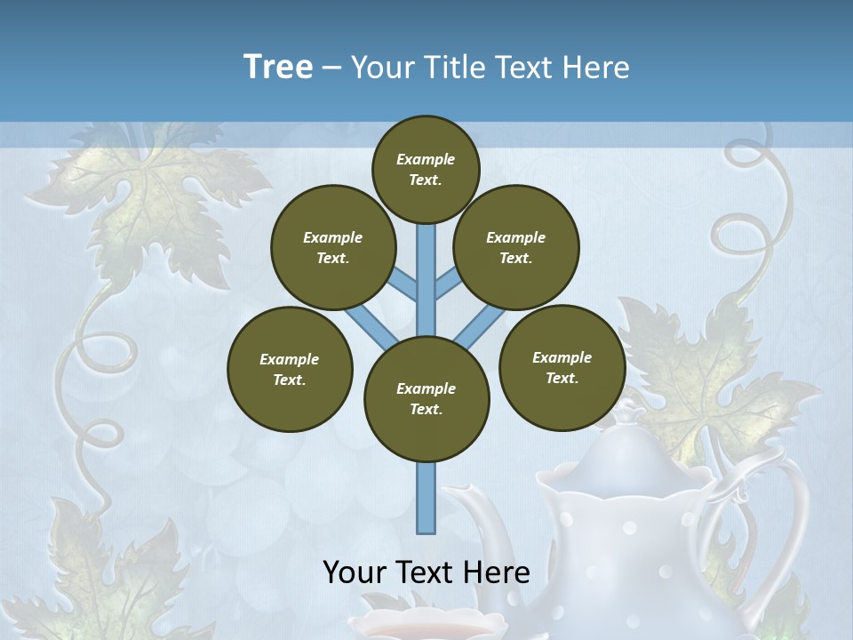 Ramka Herbata Papeteria PowerPoint Template