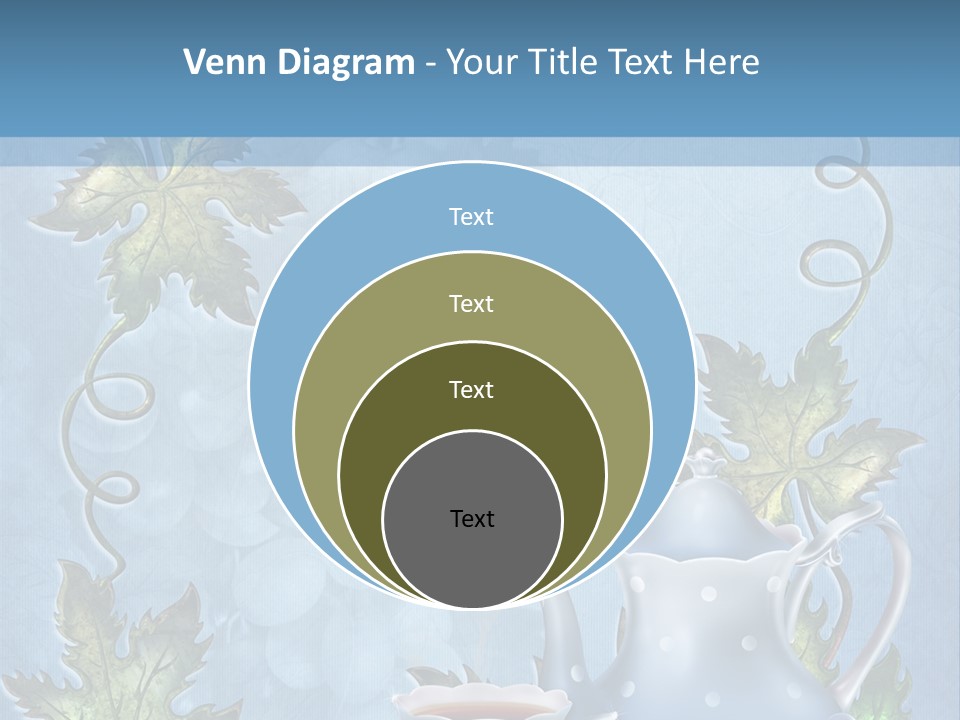 Ramka Herbata Papeteria PowerPoint Template