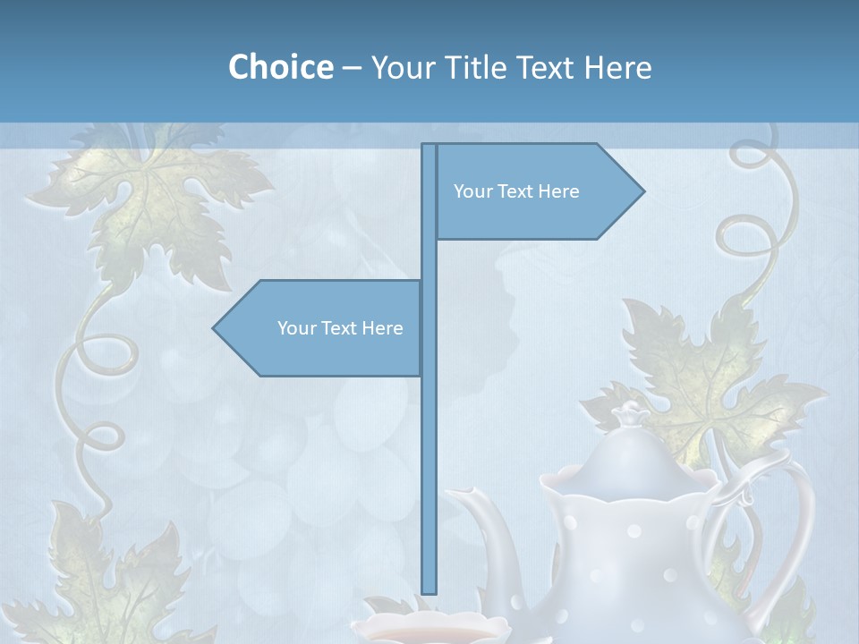 Ramka Herbata Papeteria PowerPoint Template