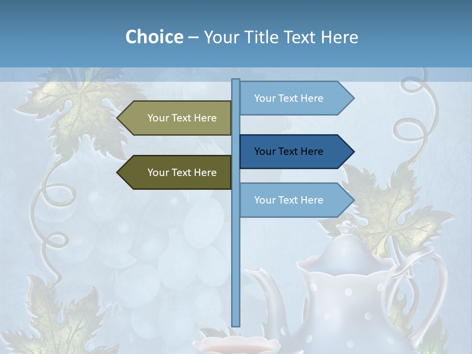 Ramka Herbata Papeteria PowerPoint Template