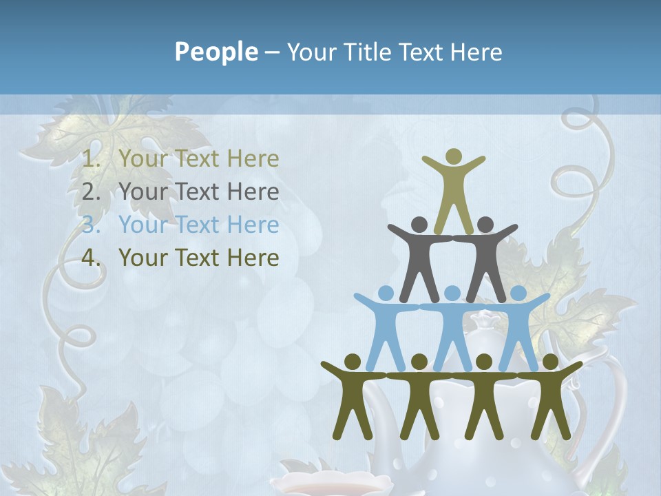 Ramka Herbata Papeteria PowerPoint Template