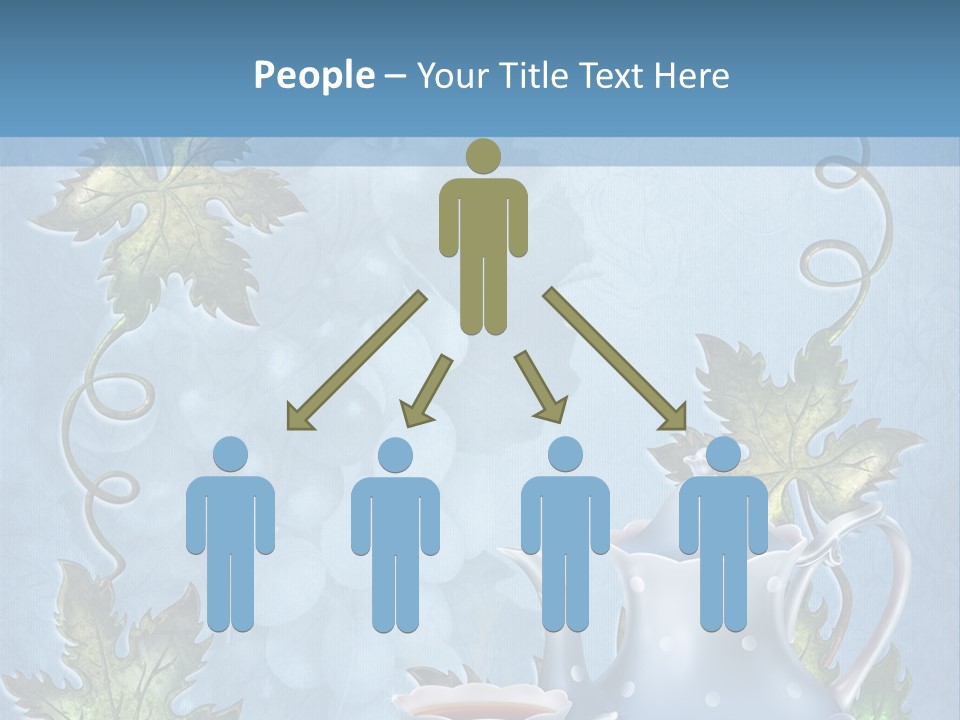 Ramka Herbata Papeteria PowerPoint Template