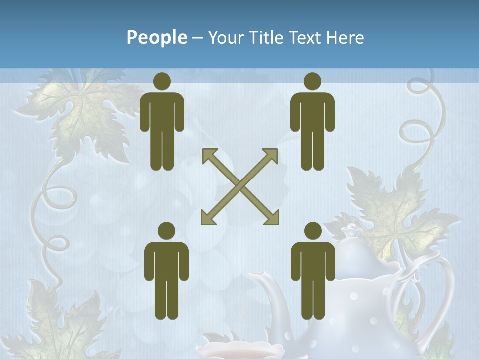 Ramka Herbata Papeteria PowerPoint Template