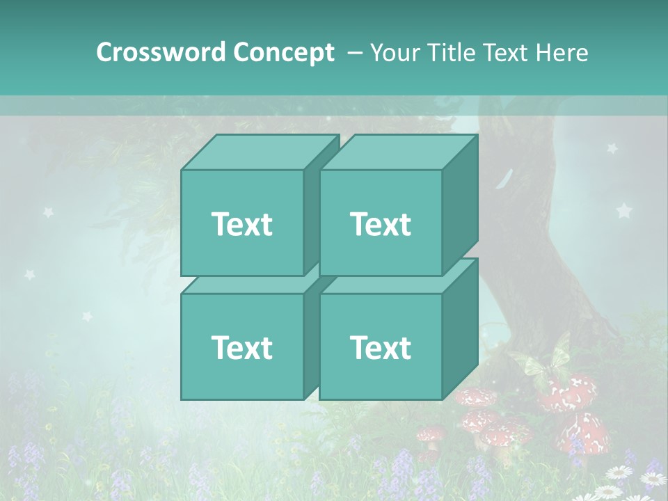 Ilustracja Dziedziniec Chmura PowerPoint Template