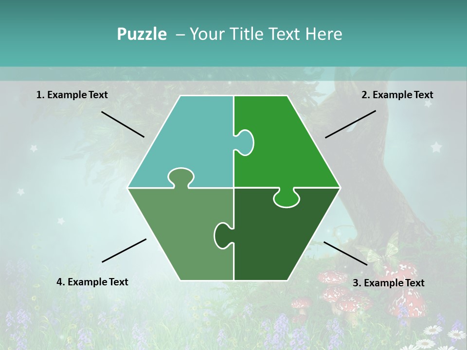 Ilustracja Dziedziniec Chmura PowerPoint Template