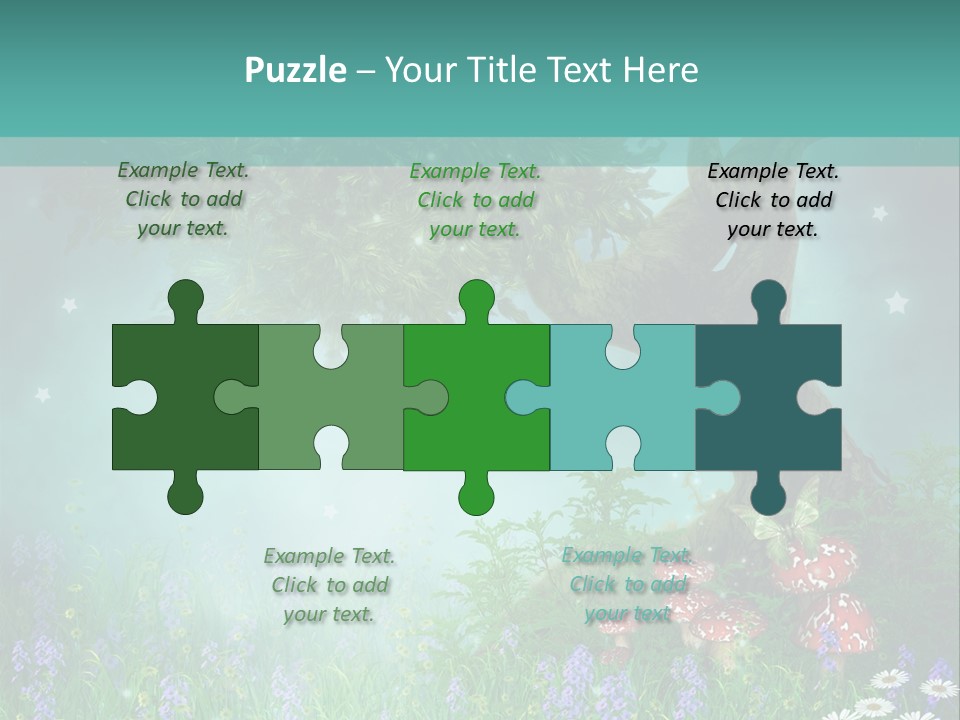 Ilustracja Dziedziniec Chmura PowerPoint Template