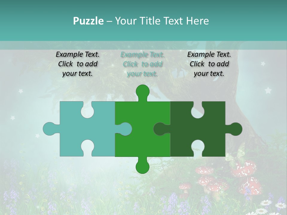 Ilustracja Dziedziniec Chmura PowerPoint Template