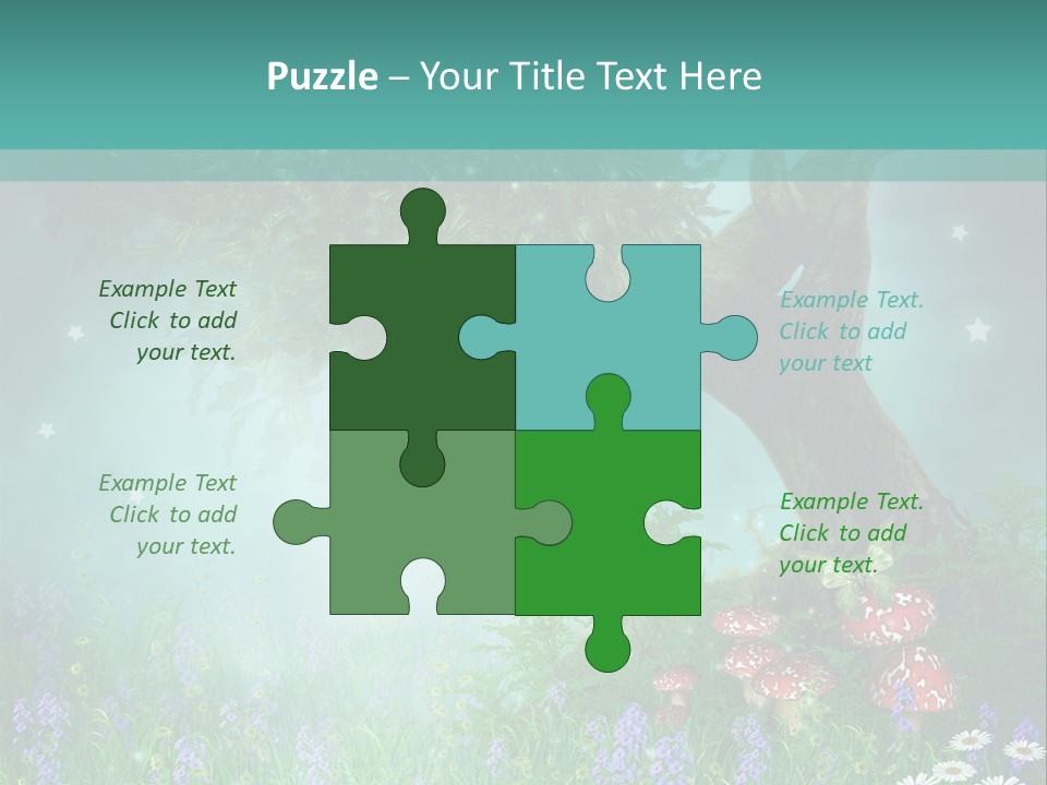 Ilustracja Dziedziniec Chmura PowerPoint Template