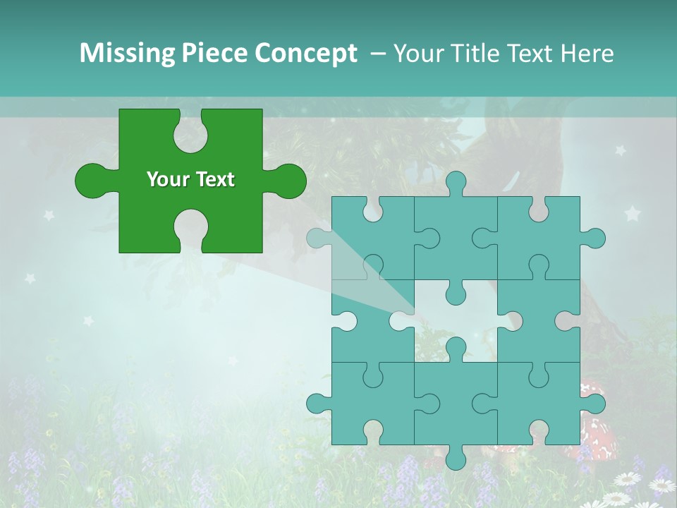 Ilustracja Dziedziniec Chmura PowerPoint Template