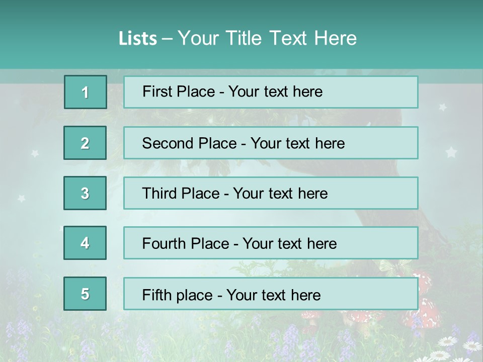 Ilustracja Dziedziniec Chmura PowerPoint Template