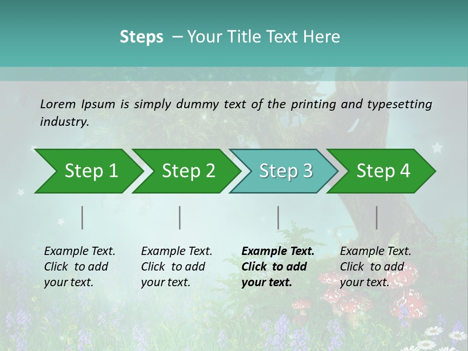 Ilustracja Dziedziniec Chmura PowerPoint Template