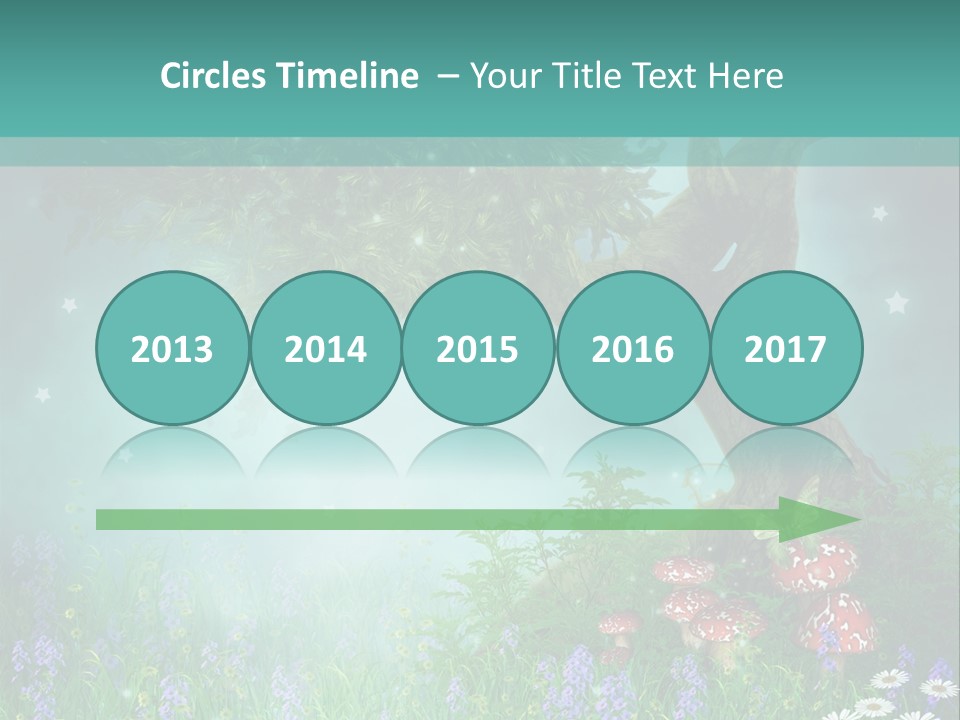 Ilustracja Dziedziniec Chmura PowerPoint Template