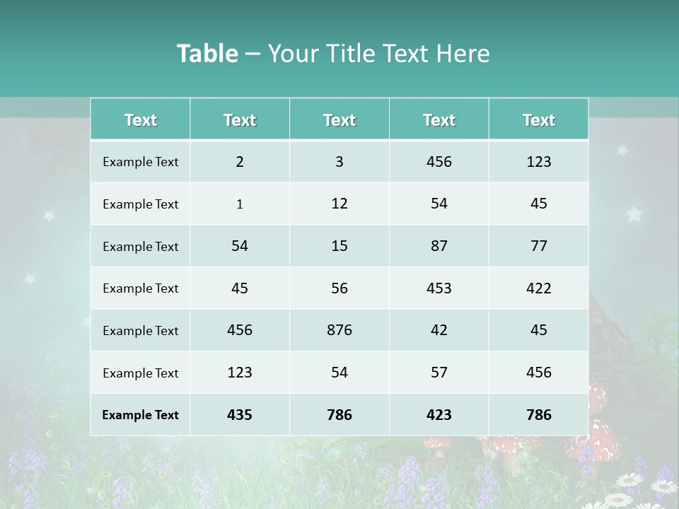 Ilustracja Dziedziniec Chmura PowerPoint Template