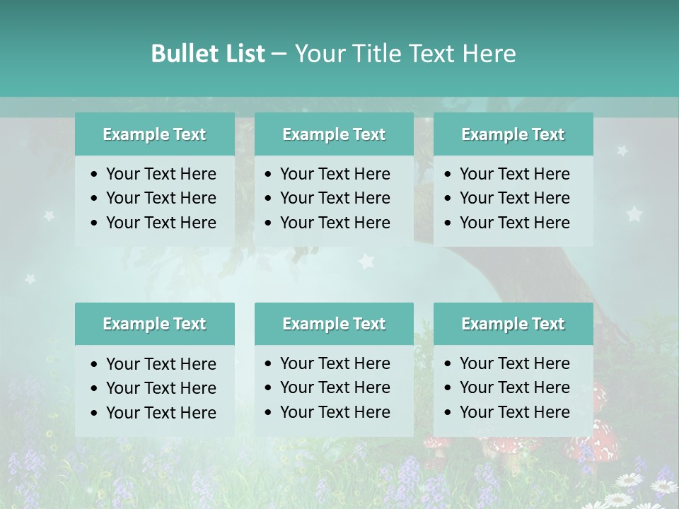 Ilustracja Dziedziniec Chmura PowerPoint Template